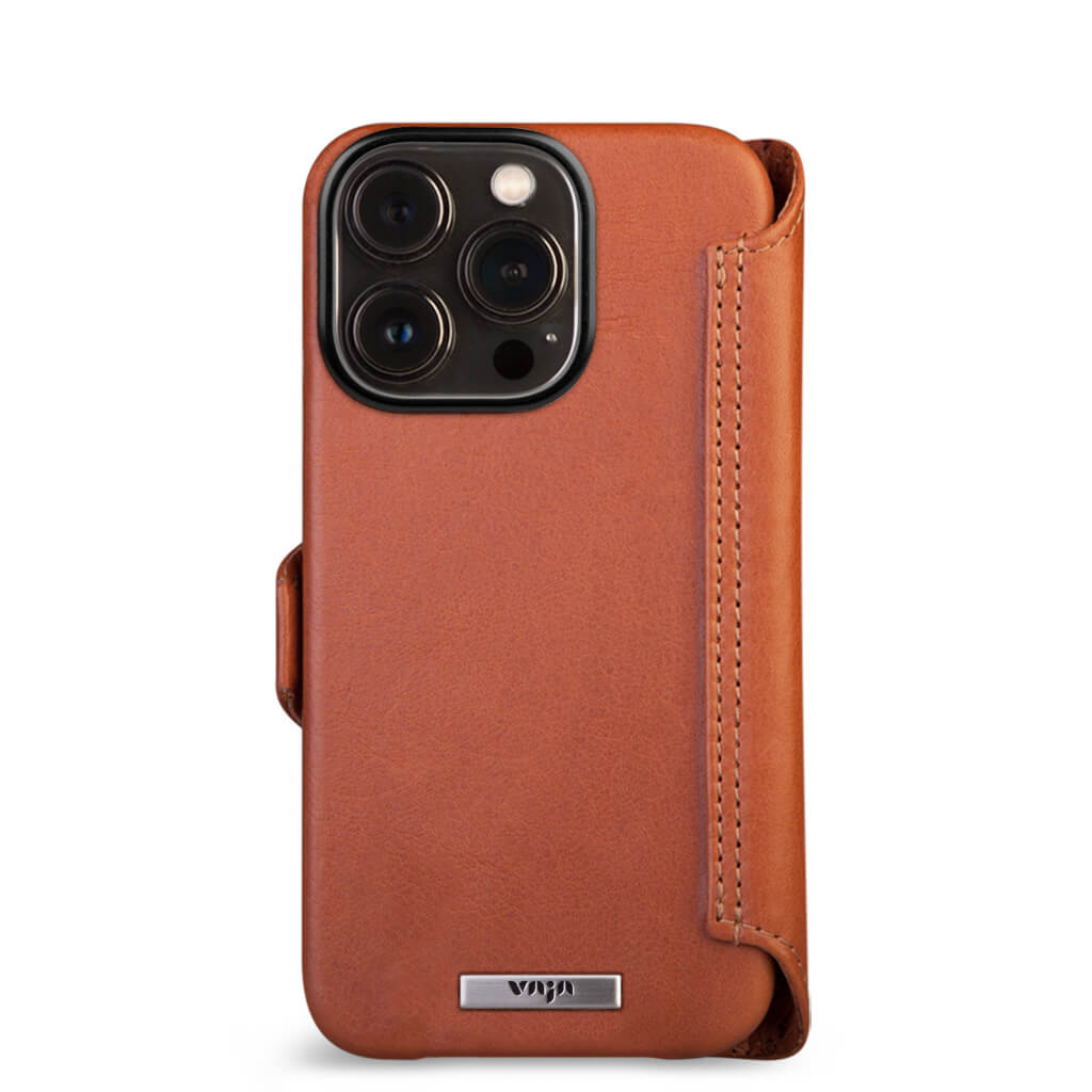 Wallet iPhone 14 Pro leather case - Vaja