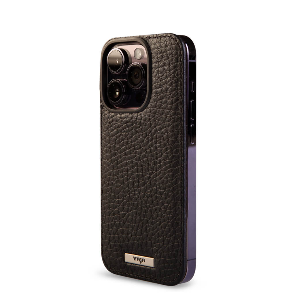Custom stick on Leather Back for iPhone 14 Pro - Vaja