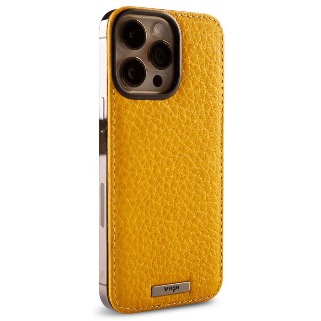Custom Stick-on Leather back for iPhone 14 Pro Max - Vaja