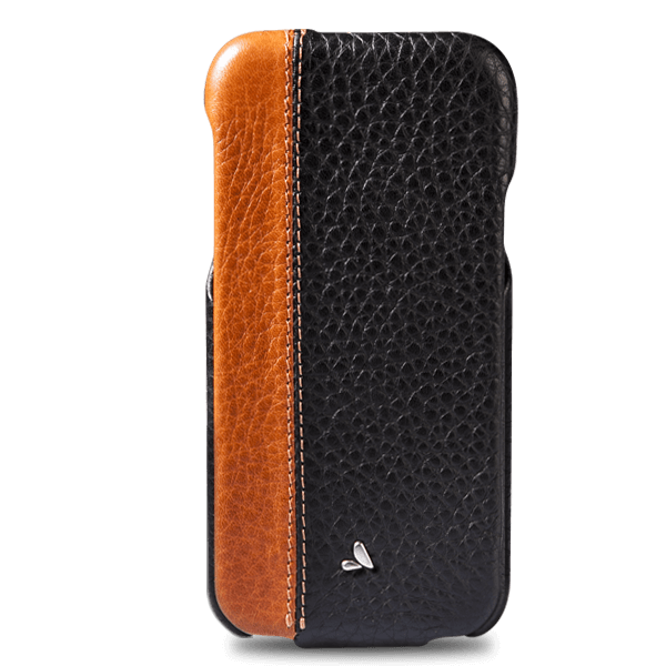 Top LP iPhone X / iPhone Xs Leather Case - Bridge Saddle Tan and Floater Black