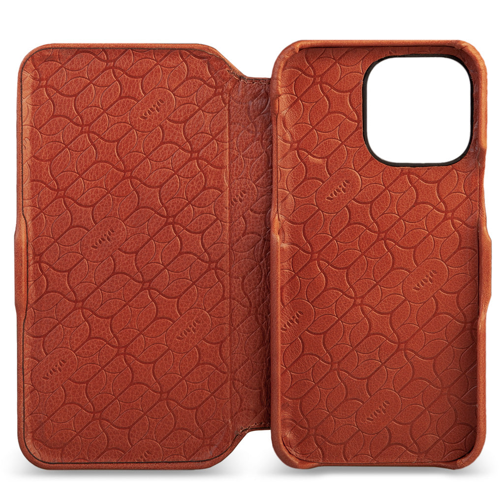 Folio iPhone 14 Pro Max leather case - Vaja Folio iPhone 14 Pro Max leather case - Vaja