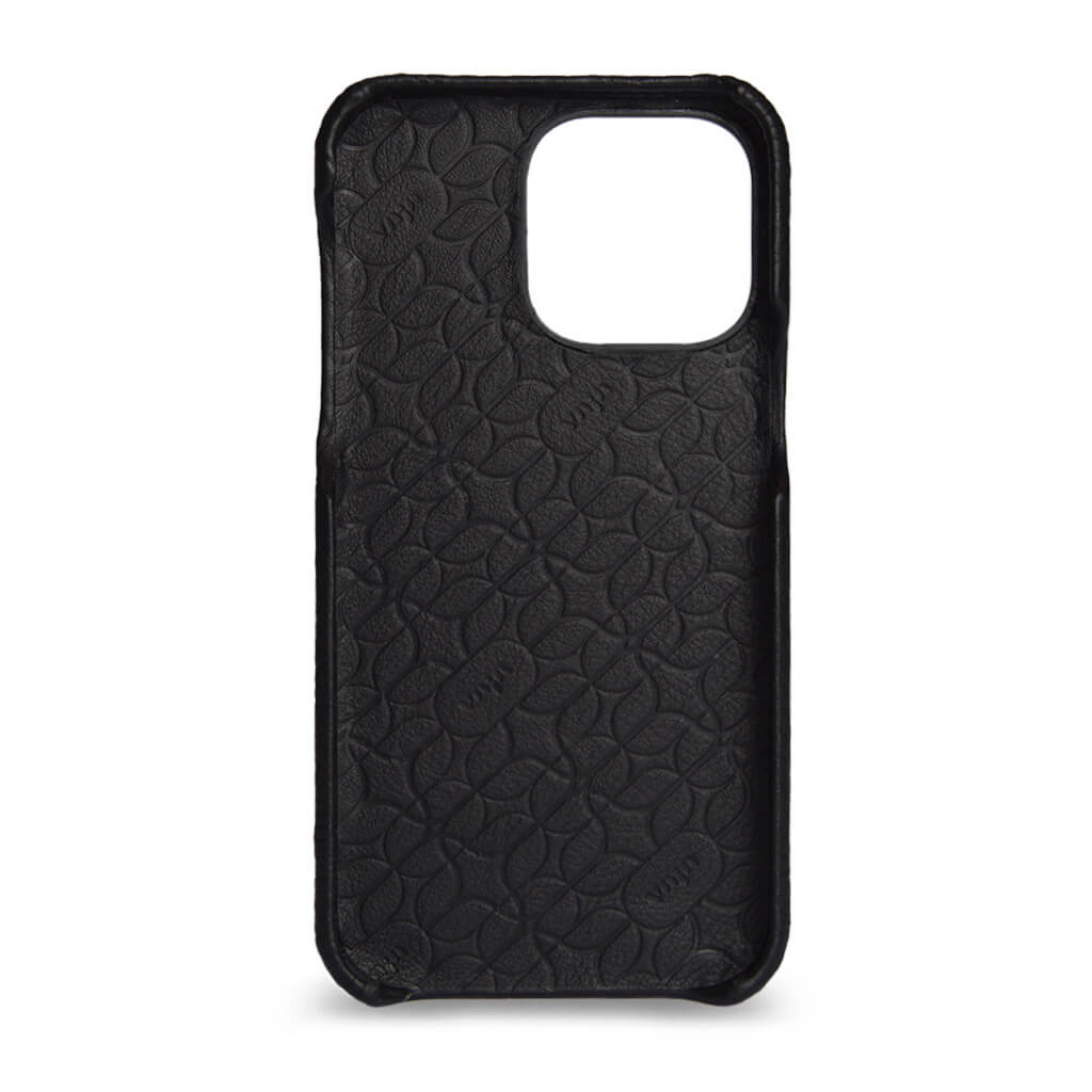 iPhone 14 Pro wallet leather case with snake pattern - Vaja