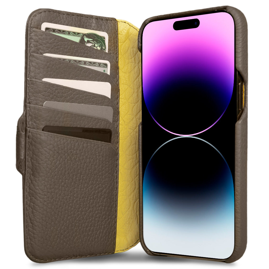 Custom Wallet iPhone 14 Pro Max GTR leather case - Vaja