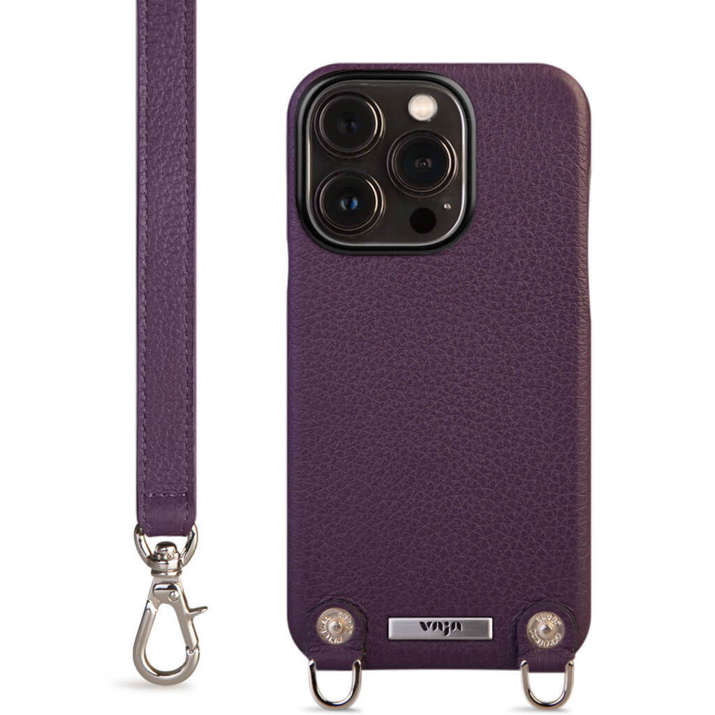 Custom Crossbody iPhone 14 Pro leather case - Vaja