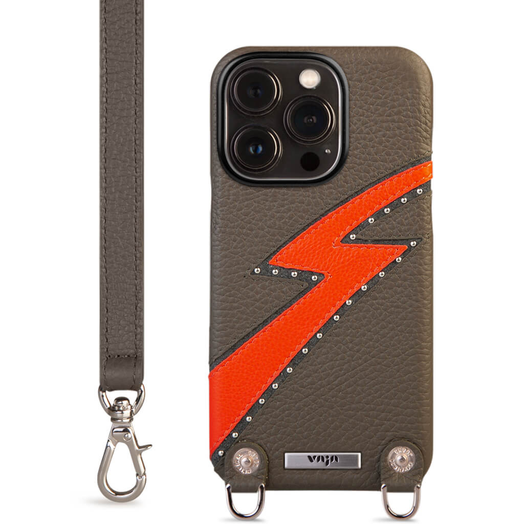Custom Crossbody iPhone 14 Pro leather case - Vaja