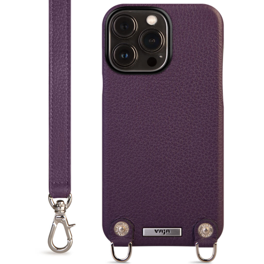 Custom Crossbody iPhone 14 Pro Max leather case - Vaja