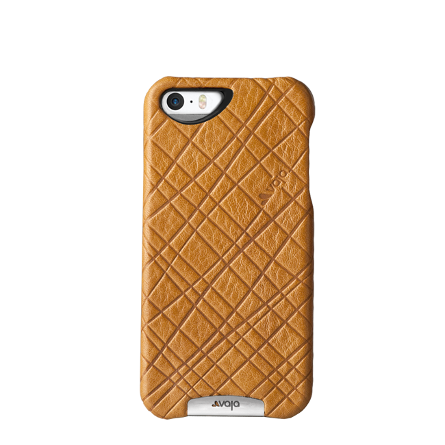 iPhone SE - Embossed Leather Grip Case - Vaja