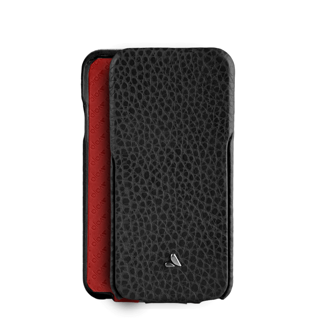 Top Flip - Premium Leather iPhone Case for iPhone SE (2016) - Vaja