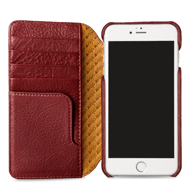 Wallet Agenda - iPhone 7 Plus Wallet Leather Case - Vaja