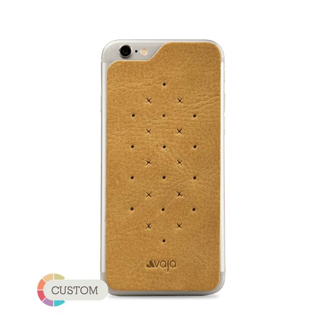 Customizable Leather Back - Premium Leather Back for iPhone 6/6s - Vaja