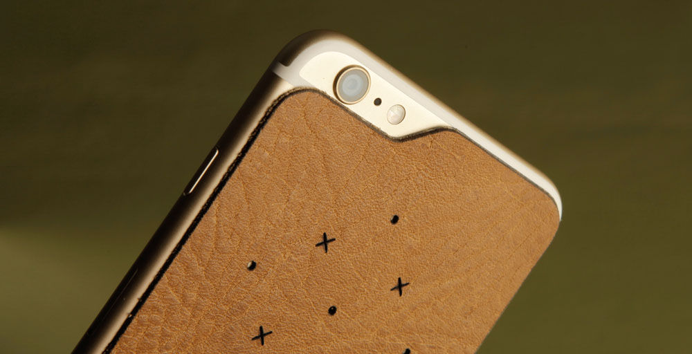 Two Tone iPhone 6 Plus/6s Plus Leather Case - Premium Natural