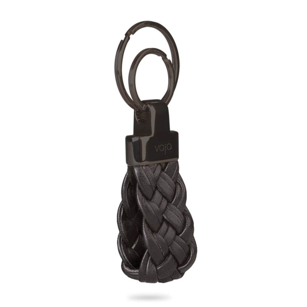 Trenzao leather key ring - Vaja