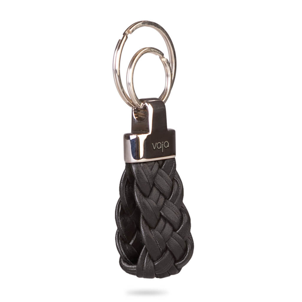 Trenzao leather key ring - Vaja