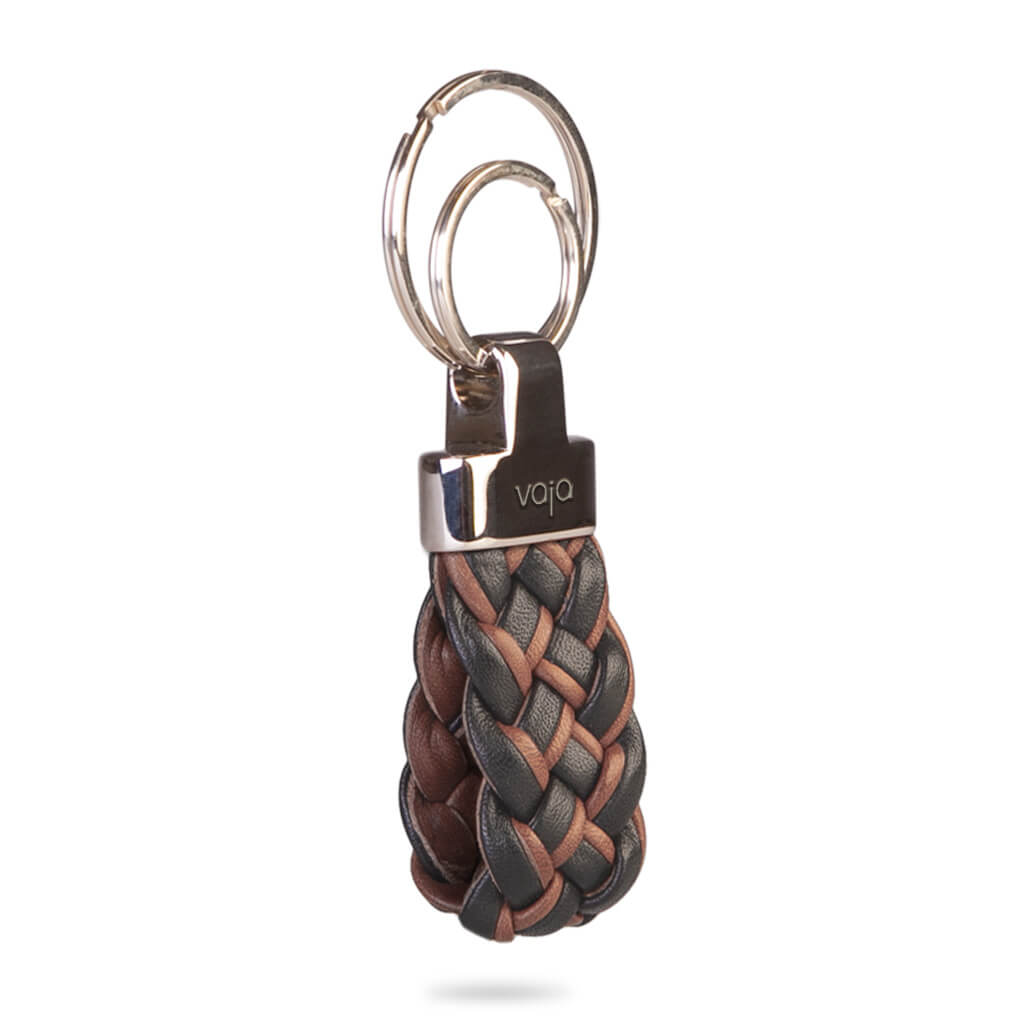 Trenzao leather key ring - Vaja