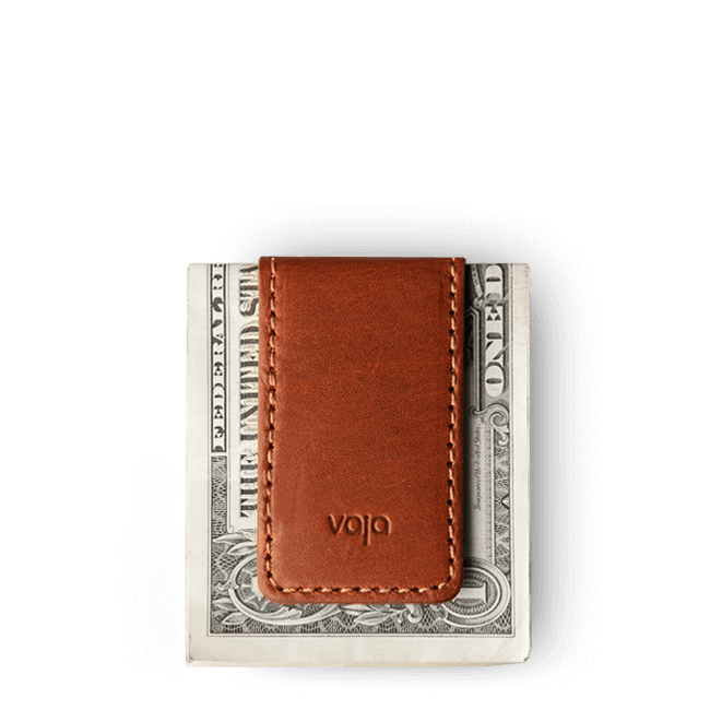 Premium Leather Money Clip - Vaja