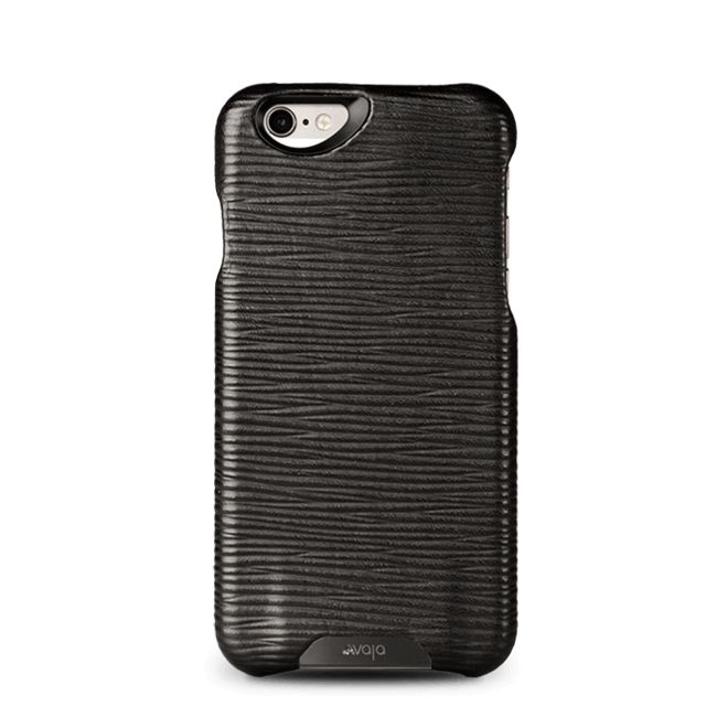 Grip Legno Nero - Black Label iPhone 6/6s Premium Leather Case - Vaja