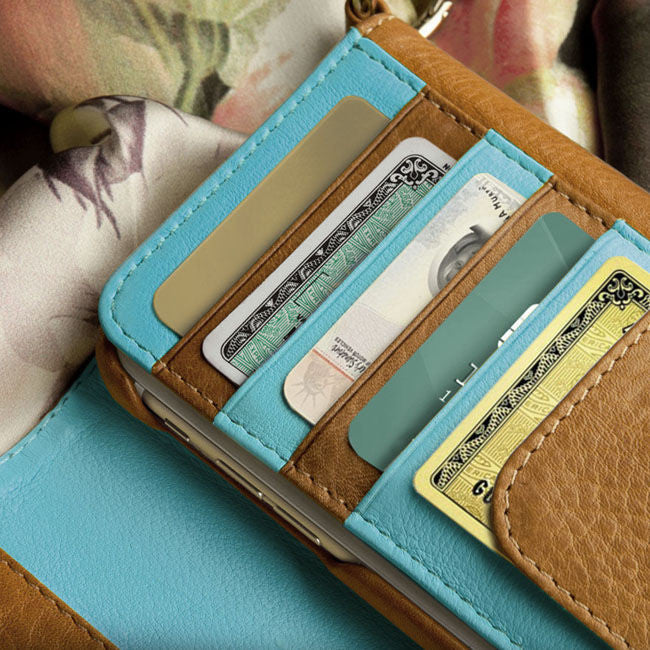 Lola XO - iPhone 6 Plus/6s Plus leather Wallet with detachable case - Vaja