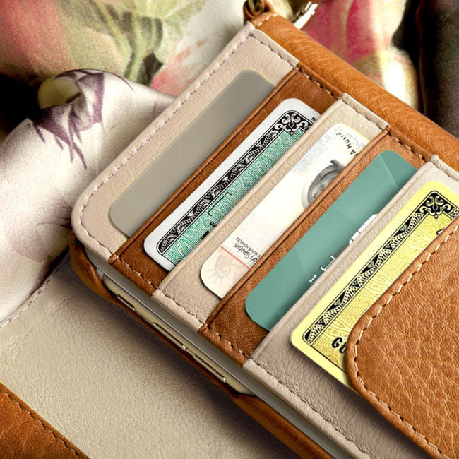 Lola XO - iPhone 6 Plus/6s Plus leather Wallet with detachable case - Vaja