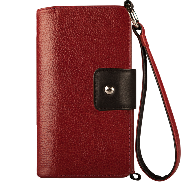 Lola XO - iPhone 8 Plus Wallet leather wristlet case - Vaja