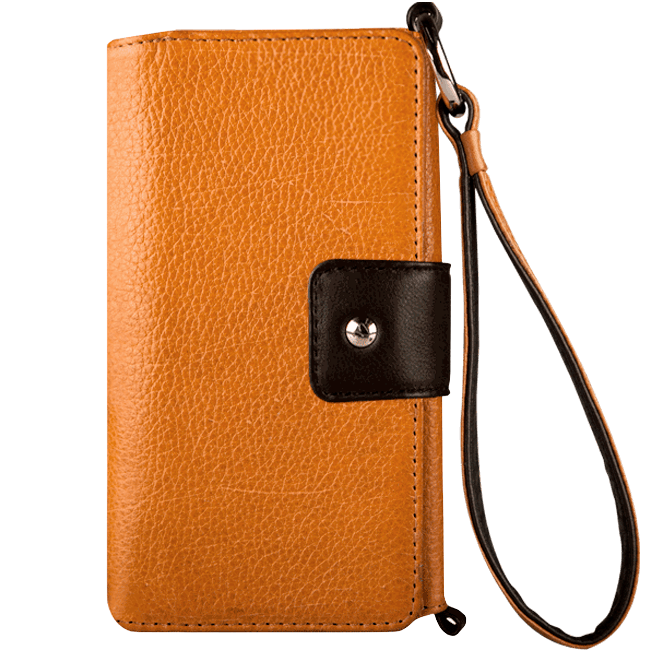 Lola XO - iPhone 8 Plus Wallet leather wristlet case - Vaja