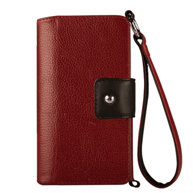 Lola XO - Wristlet Leather wallet case for iPhone 7 - Vaja