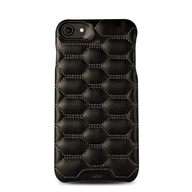 Grip Matelasse - Hexagonal Quilted iPhone 7 Leather case - Vaja