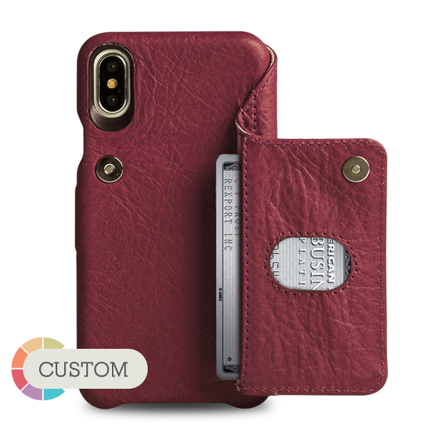 Custom Niko Wallet iPhone X / Xs Leather Case - Vaja