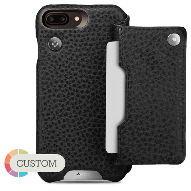 Customizable Niko Wallet iPhone 7 Plus Case Leather - Vaja