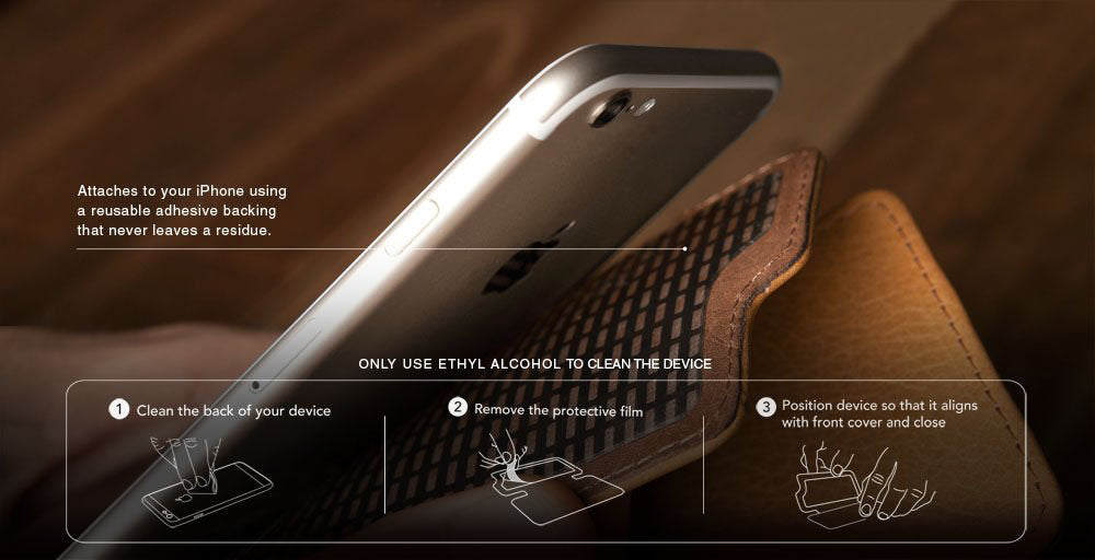 Nuova Pelle - Wrap around iPhone 6/6s Leather Cover - Vaja