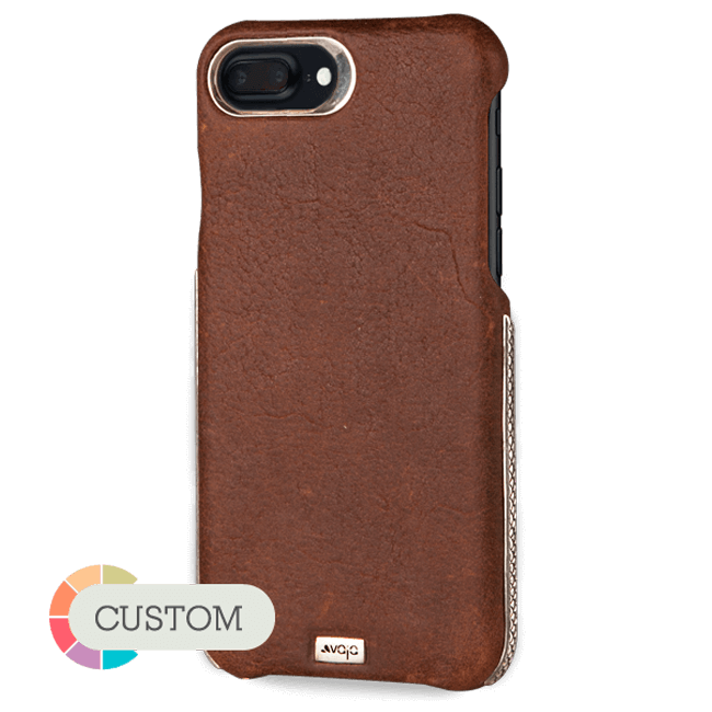 Grip Silver - Luxury iPhone 7 Plus leather case - Vaja