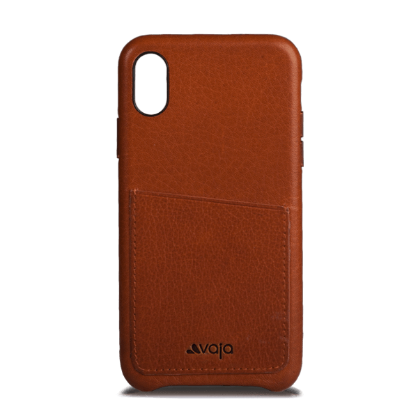 Slim Grip ID iPhone X Leather Case - Bridge Saddle Tan