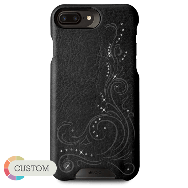 Customizable Grip Crystal - iPhone 7 Plus  Luxury leather case with Swarovski crystals - Vaja