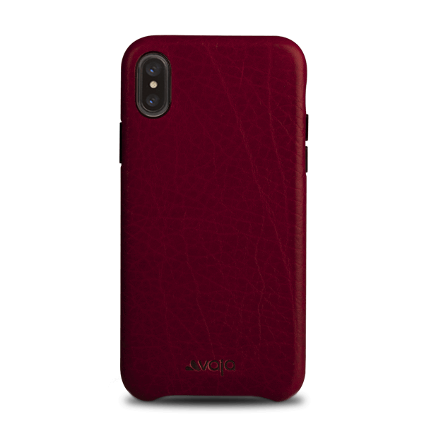 Slim Grip iPhone X Leather Case - Bridge Chili & London