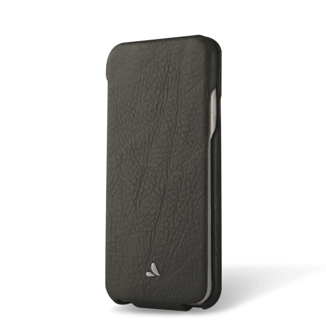 Flip Top iPhone SE premium leather case with magnetic clamshell closure - Vaja Flip Top iPhone SE premium leather case with magnetic clamshell closure - Vaja