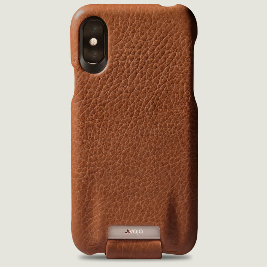 Top iPhone X / iPhone Xs Leather Case - Vaja
