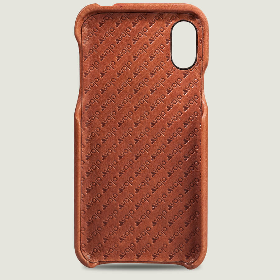 Top iPhone X / iPhone Xs Leather Case - Vaja