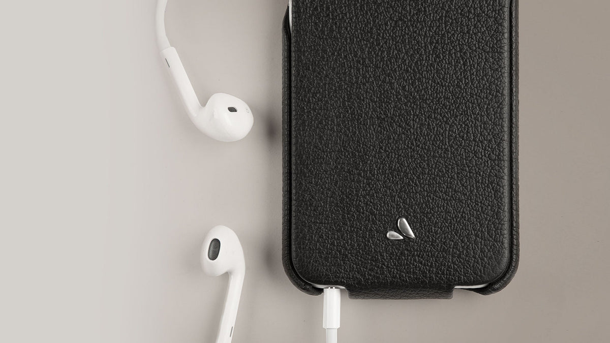iPhone 6/6s Plus Leather Case - Top Deertan - Vaja