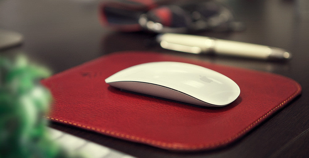 Leather Square Mouse Pad - Vaja