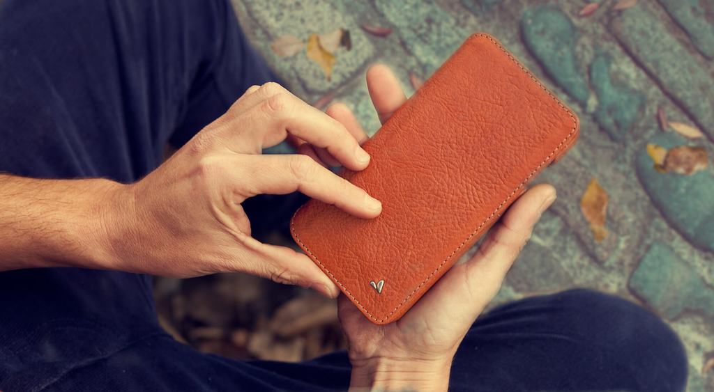 Wallet Agenda iPhone 8 Plus Leather Case - Vaja
