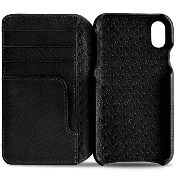 Wallet Agenda iPhone X / iPhone Xs Leather Case - Vaja