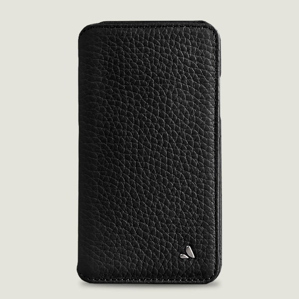 Wallet Agenda iPhone X / iPhone Xs Leather Case - Floater Black