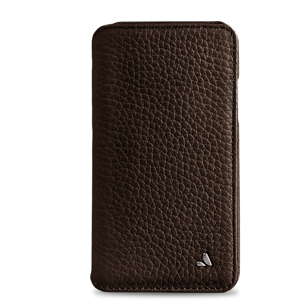 Wallet Agenda iPhone X / iPhone Xs Leather Case - Floater Dark Brown